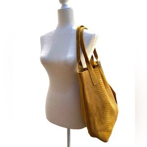 🇮🇹 Elegant Mustard Tote Bag - from Italy